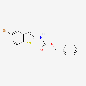 molecular formula C16H12BrNO2S B8205049 Phenylmethyl N-(5-bromobenzo[b]thien-2-yl)carbamate 