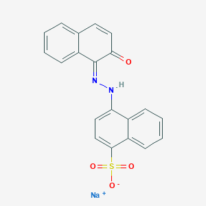 molecular formula C20H13N2NaO4S B8205227 sodium;4-[(2Z)-2-(2-oxonaphthalen-1-ylidene)hydrazinyl]naphthalene-1-sulfonate 