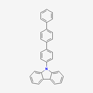 molecular formula C30H21N B8205754 9-[4-(4-phenylphenyl)phenyl]carbazole 