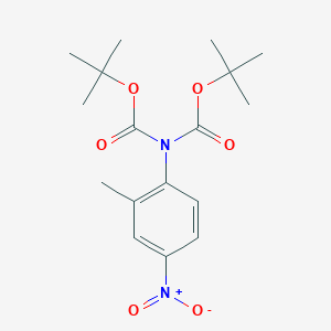 molecular formula C17H24N2O6 B8206141 tert-ButylN-[(tert-butoxy)carbonyl]-N-(2-methyl-4-nitrophenyl)carbamate 