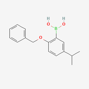 molecular formula C16H19BO3 B8206562 (2-(Benzyloxy)-5-isopropylphenyl)boronic acid 