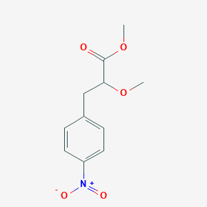 molecular formula C11H13NO5 B8206884 Methyl 2-methoxy-3-(4-nitrophenyl)propanoate 
