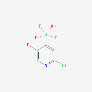 molecular formula C5H2BClF4KN B8207365 Potassium 2-Chloro-5-fluoropyridine-4-trifluoroborate 