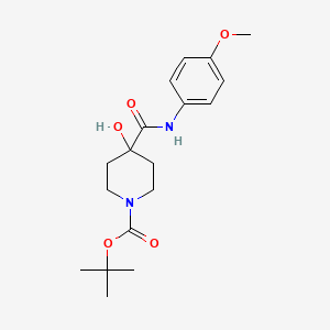 Tert-butyl 4-hydroxy-4-[(4-methoxyphenyl)carbamoyl]piperidine-1-carboxylate
