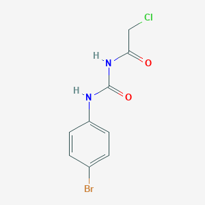 molecular formula C9H8BrClN2O2 B082080 N-[(4-bromophenyl)carbamoyl]-2-chloroacetamide CAS No. 13558-79-7