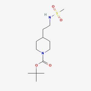 molecular formula C13H26N2O4S B8208002 Tert-butyl 4-[2-(methanesulfonamido)ethyl]piperidine-1-carboxylate 