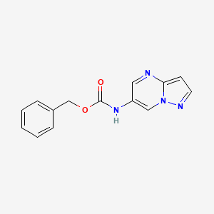 molecular formula C14H12N4O2 B8208041 Benzyl pyrazolo[1,5-a]pyrimidin-6-ylcarbamate 
