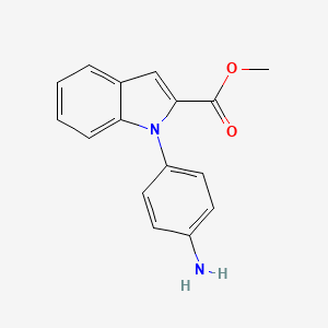 Methyl 1-(4-aminophenyl)indole-2-carboxylate
