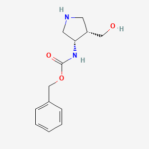 benzyl N-[(3S,4S)-4-(hydroxymethyl)pyrrolidin-3-yl]carbamate