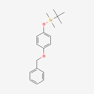 molecular formula C19H26O2Si B8208079 4-Benzyloxy-1-dimethyl(tert-butyl)silyloxybenzene 