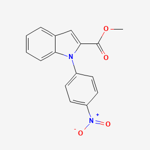 molecular formula C16H12N2O4 B8208084 methyl 1-(4-nitrophenyl)-1H-indole-2-carboxylate 
