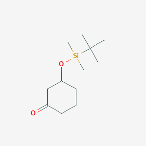 molecular formula C12H24O2Si B8208105 Cyclohexanone, 3-[[(1,1-dimethylethyl)dimethylsilyl]oxy]- CAS No. 80684-13-5