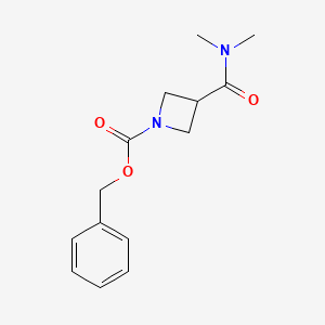 molecular formula C14H18N2O3 B8208144 Benzyl 3-(dimethylcarbamoyl)azetidine-1-carboxylate 