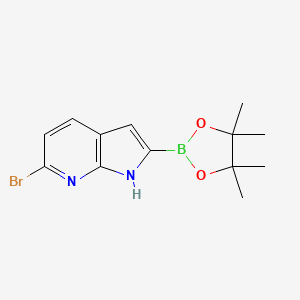 6-bromo-2-(4,4,5,5-tetramethyl-1,3,2-dioxaborolan-2-yl)-1H-pyrrolo[2,3-b]pyridine