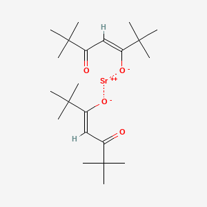 molecular formula C22H38O4Sr B8208370 Strontium tetramethylheptanedionate 