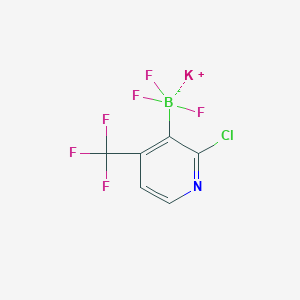 molecular formula C6H2BClF6KN B8208407 potassium;[2-chloro-4-(trifluoromethyl)pyridin-3-yl]-trifluoroboranuide 