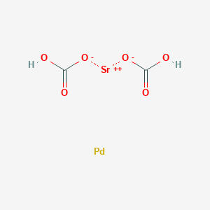 molecular formula C2H2O6PdSr B8208425 Palladium on strontium carbonate, reduced 