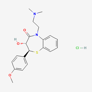 molecular formula C20H25ClN2O3S B8208641 Desacetyldilthiazem hydrochloride 
