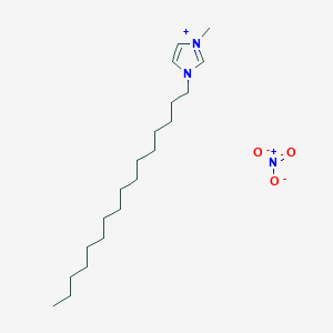 molecular formula C20H39N3O3 B8208643 3-Hexadecyl-1-methyl-1H-imidazol-3-iumnitrate 