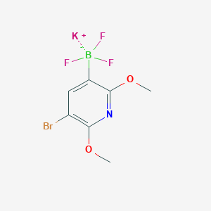 molecular formula C7H7BBrF3KNO2 B8209088 Potassium 5-Bromo-2,6-dimethoxypyridine-3-trifluoroborate 