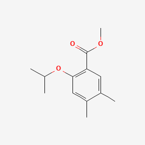 molecular formula C13H18O3 B8209104 Methyl 2-isopropoxy-4,5-dimethylbenzoate 