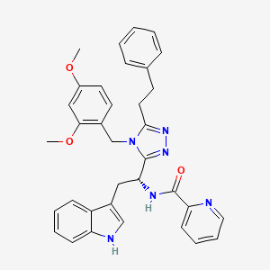 molecular formula C35H34N6O3 B8209665 JMV 3002 