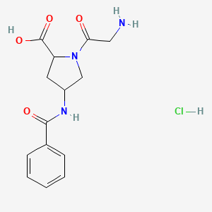 molecular formula C14H18ClN3O4 B8209704 GAP-134 Hydrochloride 