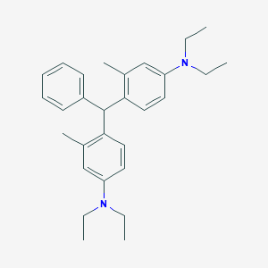 molecular formula C29H38N2 B082099 Benzenamine, 4,4'-(phenylmethylene)bis[N,N-diethyl-3-methyl- CAS No. 15008-36-3