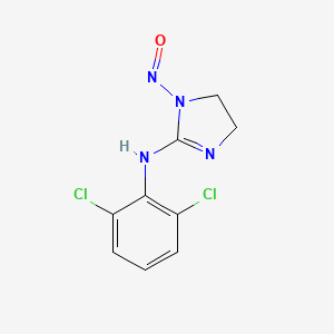 molecular formula C9H8Cl2N4O B8209989 N-Nitroso Clonidine 