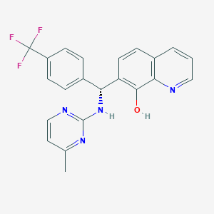 molecular formula C22H17F3N4O B8210124 Q134R 