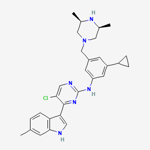 molecular formula C29H33ClN6 B8210132 Tuspetinib CAS No. 2294874-49-8