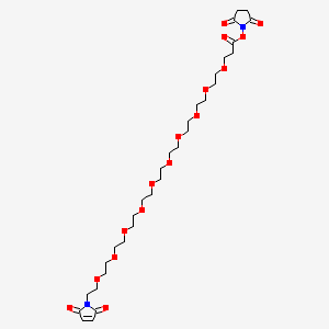molecular formula C31H50N2O16 B8210201 Mal-PEG10-NHS ester 