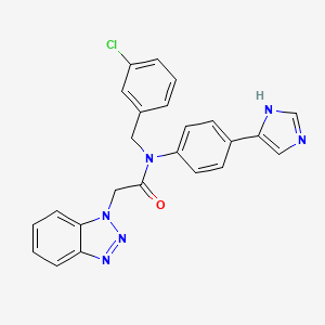 molecular formula C24H19ClN6O B8210231 CCF0058981 