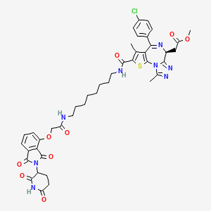 molecular formula C43H45ClN8O9S B8210261 dBET23 