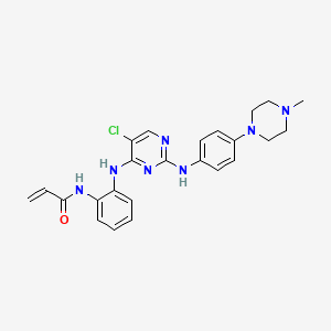 molecular formula C24H26ClN7O B8210266 SM1-71 