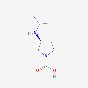 (3S)-3-(propan-2-ylamino)pyrrolidine-1-carboxylic acid