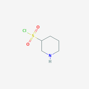 molecular formula C5H10ClNO2S B8210438 Piperidine-3-sulfonyl chloride 