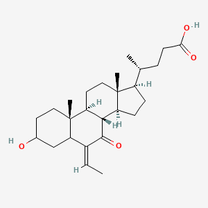 (4R)-4-[(6Z,8S,9S,10R,13R,14S,17R)-6-ethylidene-3-hydroxy-10,13-dimethyl-7-oxo-2,3,4,5,8,9,11,12,14,15,16,17-dodecahydro-1H-cyclopenta[a]phenanthren-17-yl]pentanoic acid