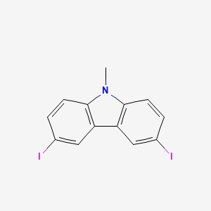 molecular formula C13H9I2N B8210479 3,6-Diiodo-9-methylcarbazole 
