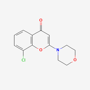 8-Chloro-2-(4-morpholinyl)-4H-1-benzopyran-4-one