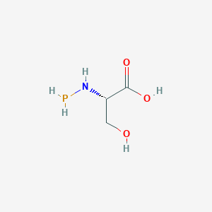 (2S)-3-hydroxy-2-(phosphanylamino)propanoic acid