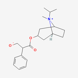 3-[[(5S)-8-methyl-8-propan-2-yl-8-azoniabicyclo[3.2.1]octan-3-yl]oxy]-3-oxo-2-phenylpropan-1-olate