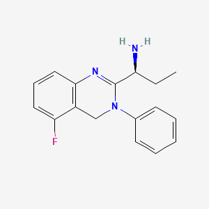 (1S)-1-(5-fluoro-3-phenyl-4H-quinazolin-2-yl)propan-1-amine