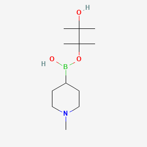 (3-Hydroxy-2,3-dimethylbutan-2-yl)oxy-(1-methylpiperidin-4-yl)borinic acid