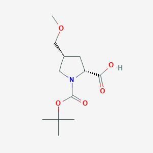 (2R,4R)-4-(methoxymethyl)-1-[(2-methylpropan-2-yl)oxycarbonyl]pyrrolidine-2-carboxylic acid