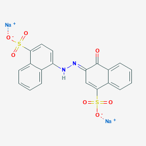 molecular formula C20H12N2Na2O7S2 B8210720 disodium;(3E)-4-oxo-3-[(4-sulfonatonaphthalen-1-yl)hydrazinylidene]naphthalene-1-sulfonate 