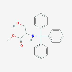 molecular formula C23H23NO3 B082108 Methyl 3-hydroxy-2-(tritylamino)propanoate CAS No. 13515-76-9