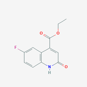 molecular formula C12H10FNO3 B8211001 Ethyl 6-fluoro-2-oxo-1,2-dihydroquinoline-4-carboxylate 
