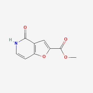 molecular formula C9H7NO4 B8211269 4-Oxo-4,5-dihydro-furo[3,2-c]pyridine-2-carboxylic acid methyl ester 