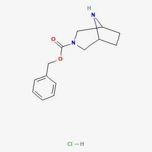 Benzyl 3,8-diazabicyclo[3.2.1]octane-3-carboxylate;hydrochloride